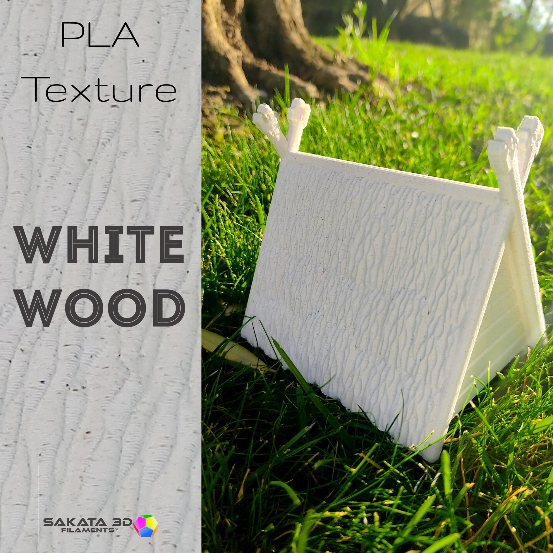  New member of the PLA Texture family: WHITE WOOD