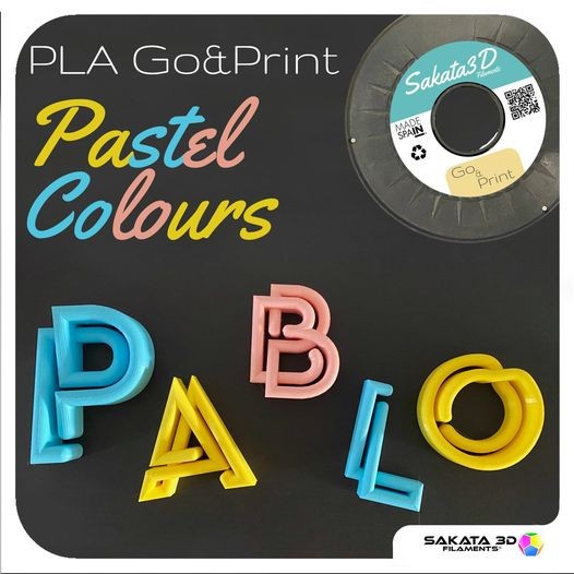 Nuevos colores pastel PLA GO&PRINT